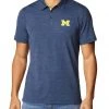 Columbia Men's Michigan Wolverines Blue Tech Trail Polo -Columbia Sales Store unnamed file 2994