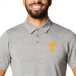 Columbia Men's Tennessee Volunteers Grey Tech Trail Polo -Columbia Sales Store unnamed file 3001