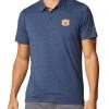 Columbia Men's Auburn Tigers Blue Tech Trail Polo