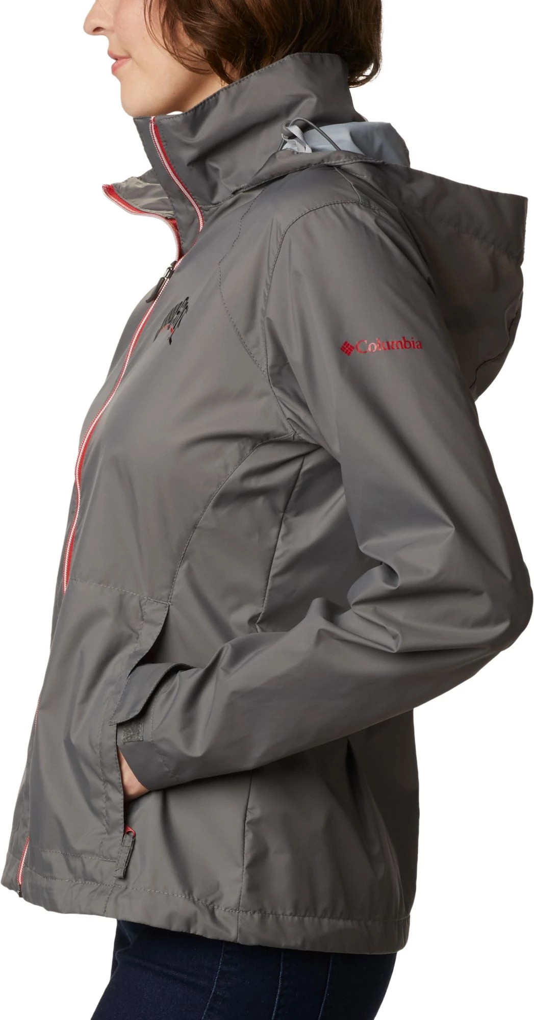 Columbia Women's Ohio State Buckeyes Grey Switchback Jacket 5 Columbia Women's Ohio State Buckeyes Grey Switchback Jacket - Image 3