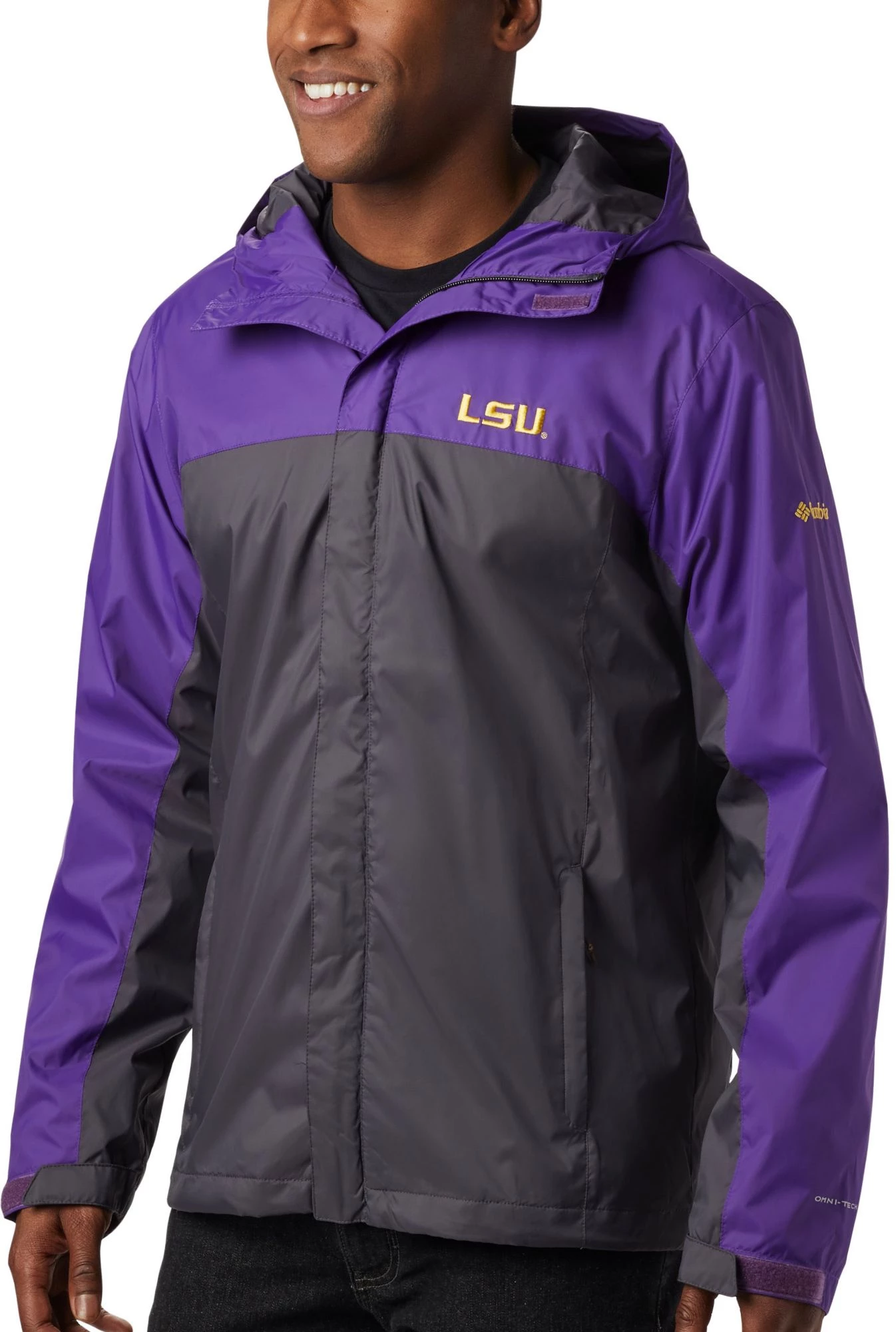Columbia Men's LSU Tigers Purple/Grey Glennaker Storm Jacket 3 Columbia Men's LSU Tigers Purple/Grey Glennaker Storm Jacket