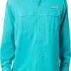 Columbia Men's PFG Low Drag Offshore Long Sleeve Shirt White -Columbia Sales Store unnamed file 3016