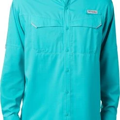 Columbia Men's PFG Low Drag Offshore Long Sleeve Shirt White