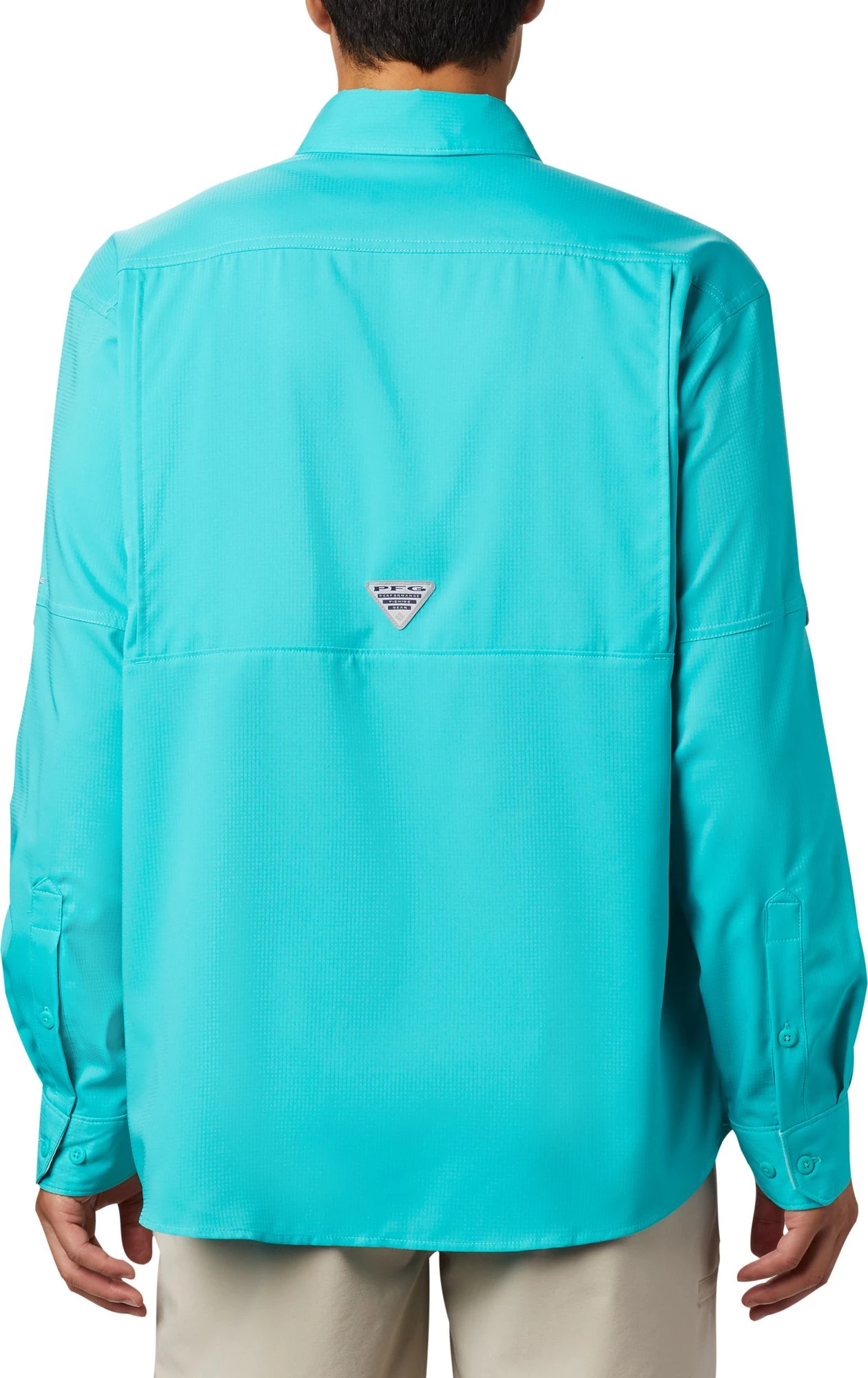 Columbia Men's PFG Low Drag Offshore Long Sleeve Shirt White 4 Columbia Men's PFG Low Drag Offshore Long Sleeve Shirt White - Image 2