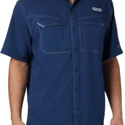 Columbia Men's PFG Low Drag Offshore Short Sleeve Shirt Carbon
