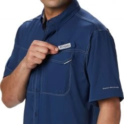 Columbia Men's PFG Low Drag Offshore Short Sleeve Shirt Carbon 10 Columbia Men's PFG Low Drag Offshore Short Sleeve Shirt Carbon -Columbia Sales Store unnamed file 3045