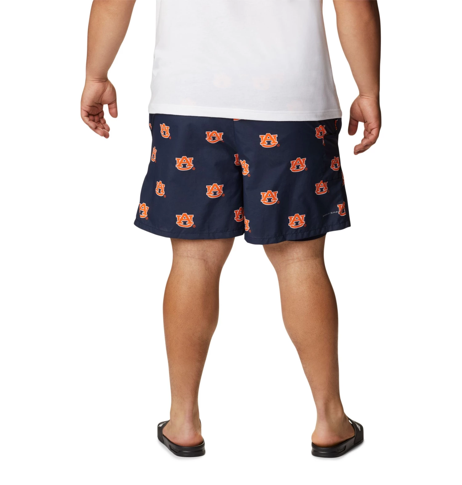 Columbia Men's Auburn Tigers Navy Backcast Performance Shorts 6 Columbia Men's Auburn Tigers Navy Backcast Performance Shorts - Image 4