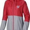 Columbia Women's Washington Nationals Red Flash Forward Windbreaker -Columbia Sales Store unnamed file 3064