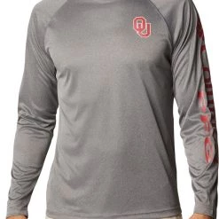 Columbia Men's Oklahoma Sooners Terminal Tackle Grey T-Shirt