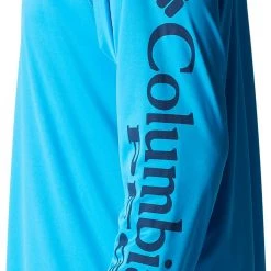 Columbia Men's PFG Terminal Tackle Long Sleeve Shirt Red Hibiscus/white Logo -Columbia Sales Store unnamed file 307