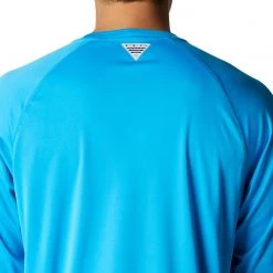 Columbia Men's PFG Terminal Tackle Long Sleeve Shirt Red Hibiscus/white Logo -Columbia Sales Store unnamed file 309