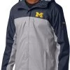 Columbia Men's Michigan Wolverines Blue/Grey Glennaker Storm Jacket