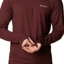 Columbia Men's Tech Trail&trade; &frac14; Zip Jacket Elderberry -Columbia Sales Store unnamed file 31