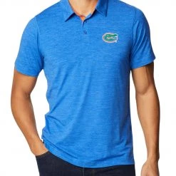 Columbia Men's Florida Gators Blue Tech Trail Polo