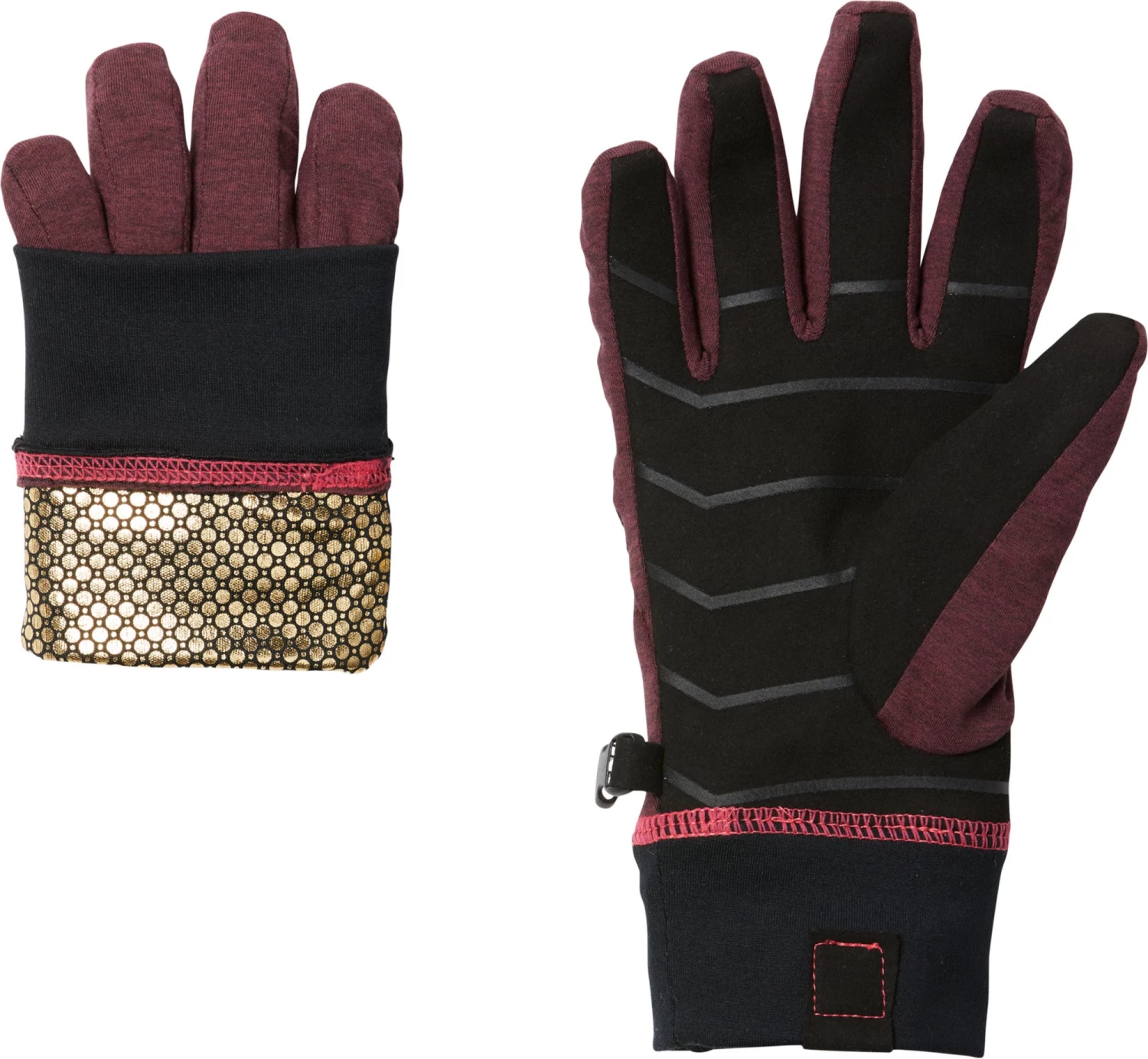 Columbia Women's Infinity Trail Omni-Heat Infinity Gloves Malbec Heather 4 Columbia Women's Infinity Trail Omni-Heat Infinity Gloves Malbec Heather - Image 2