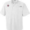 Columbia Men's Texas A&M Aggies White Tamiami Performance Shirt 2 Columbia Men's Texas A&M Aggies White Tamiami Performance Shirt -Columbia Sales Store unnamed file 3123