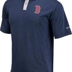 Columbia Men's Boston Red Sox Navy Omni-Wick Range Polo