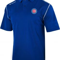 Columbia Men's Chicago Cubs Blue Shotgun Polo