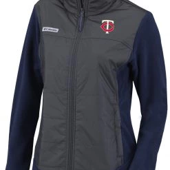Columbia Women's Minnesota Twins Navy Full-Zip Fleece Jacket
