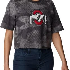 Columbia Women's Ohio State Buckeyes Gray Park Box Shirt -Columbia Sales Store unnamed file 3183