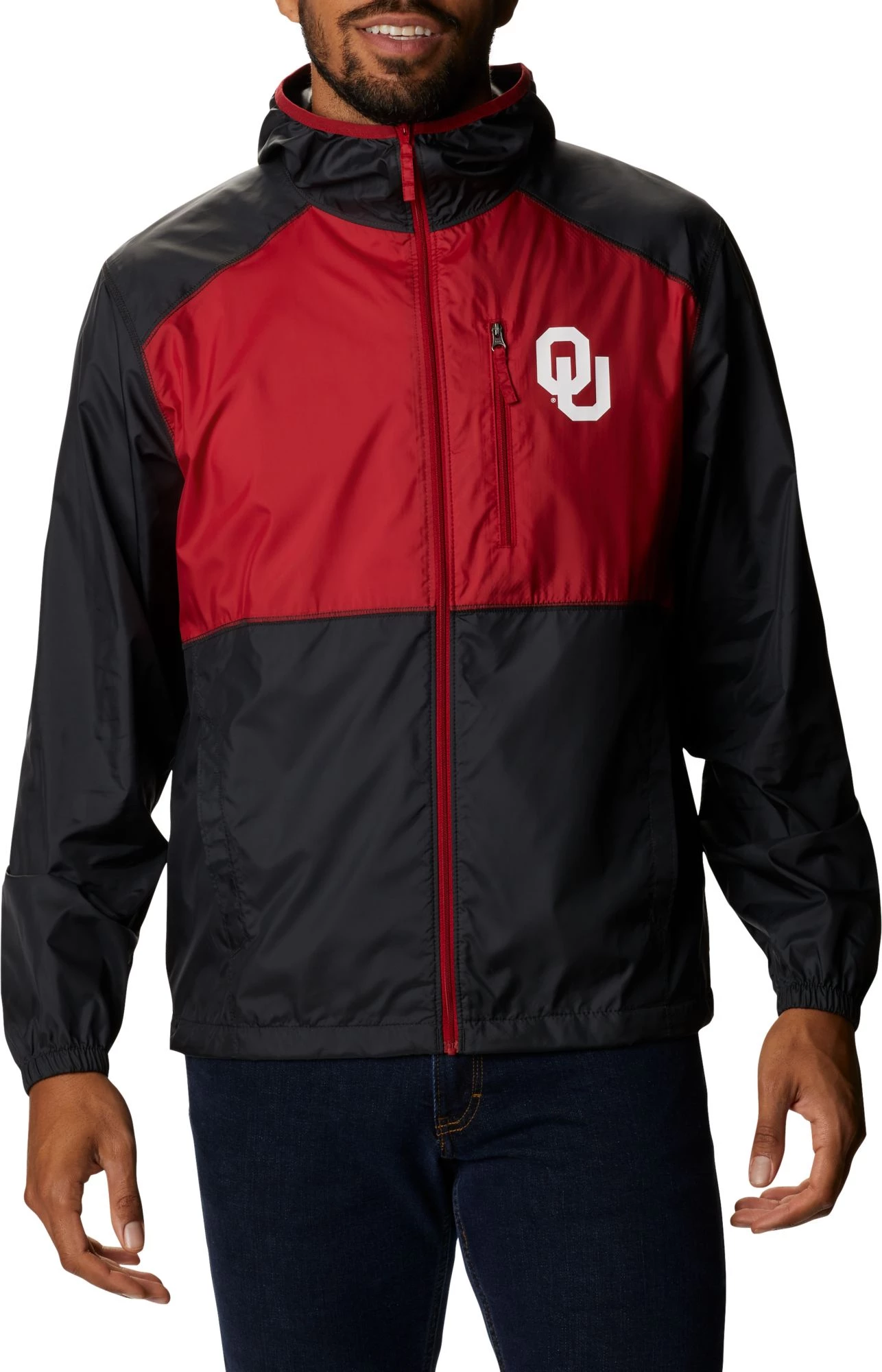 Columbia Men's Oklahoma Sooners Black CLG Flash Forward™ Jacket 3 Columbia Men's Oklahoma Sooners Black CLG Flash Forward™ Jacket