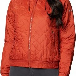 Columbia Women's Sweet View Insulated Bomber Jacket Dark Sienna