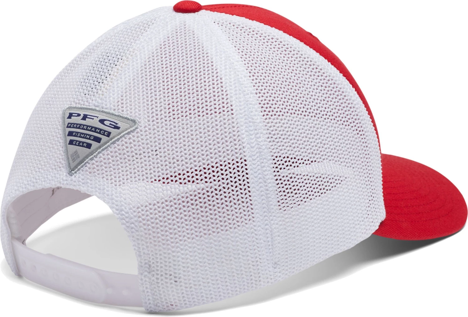 Columbia Men's Nebraska Cornhuskers Scarlet PFG Mesh Fitted Hat 4 Columbia Men's Nebraska Cornhuskers Scarlet PFG Mesh Fitted Hat - Image 2