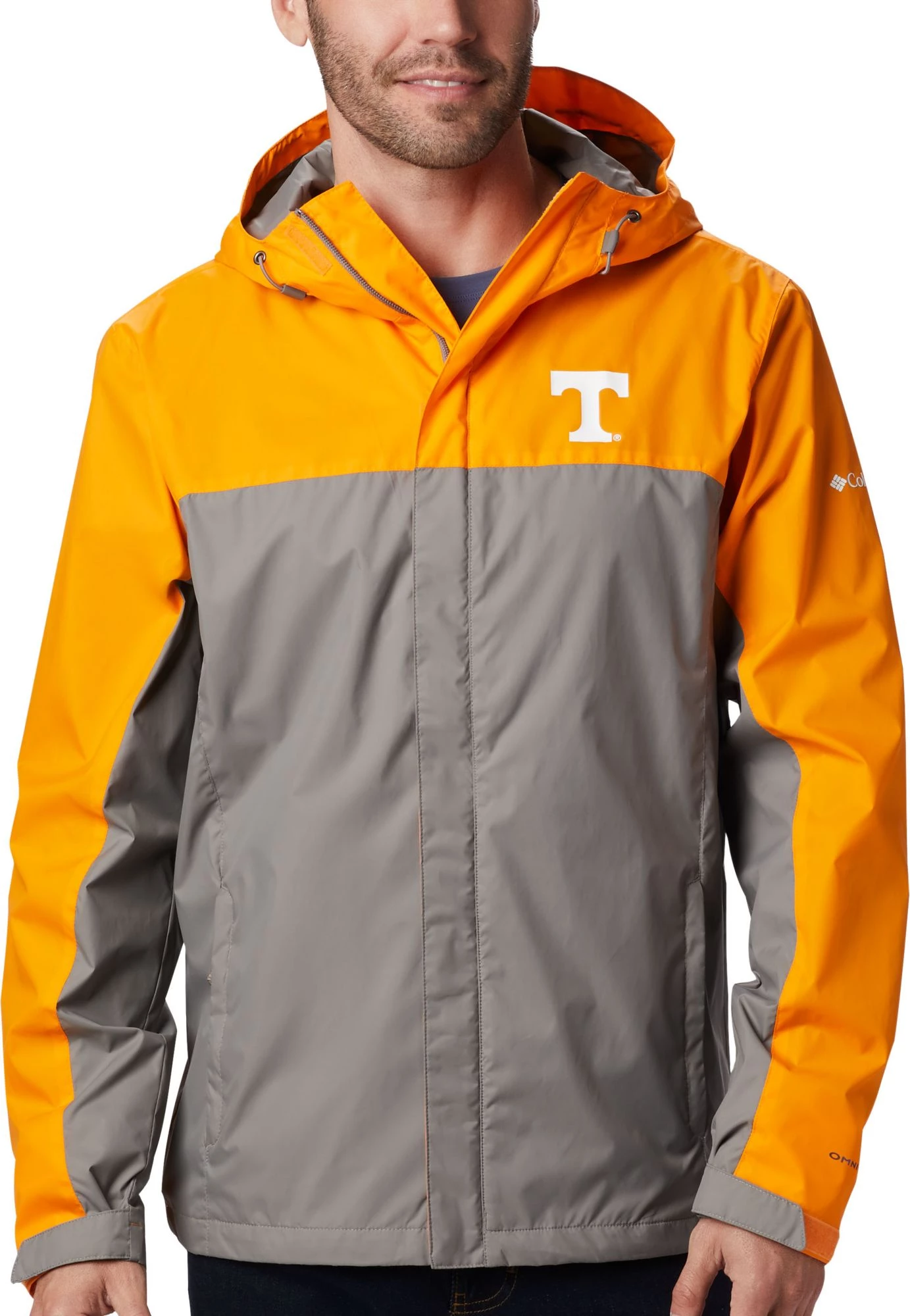 Columbia Men's Tennessee Volunteers Tennessee Orange/Grey Glennaker Storm Jacket 3 Columbia Men's Tennessee Volunteers Tennessee Orange/Grey Glennaker Storm Jacket