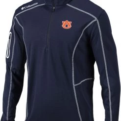 Columbia Men's Auburn Tigers Blue Shotgun Quarter-Zip