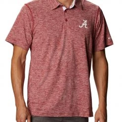 Columbia Men's Alabama Crimson Tide Crimson Tech Trail Polo