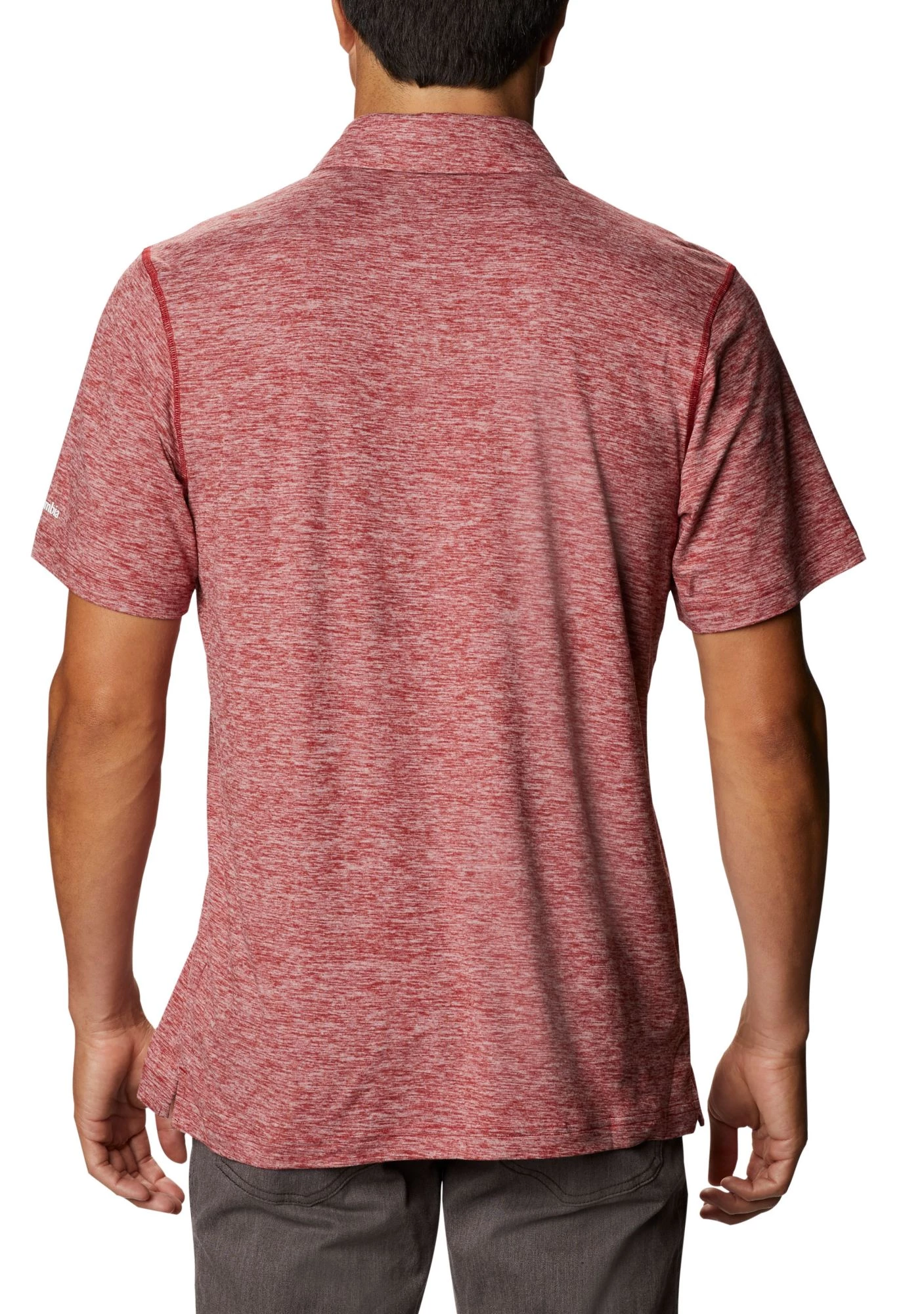 Columbia Men's Alabama Crimson Tide Crimson Tech Trail Polo 6 Columbia Men's Alabama Crimson Tide Crimson Tech Trail Polo - Image 4