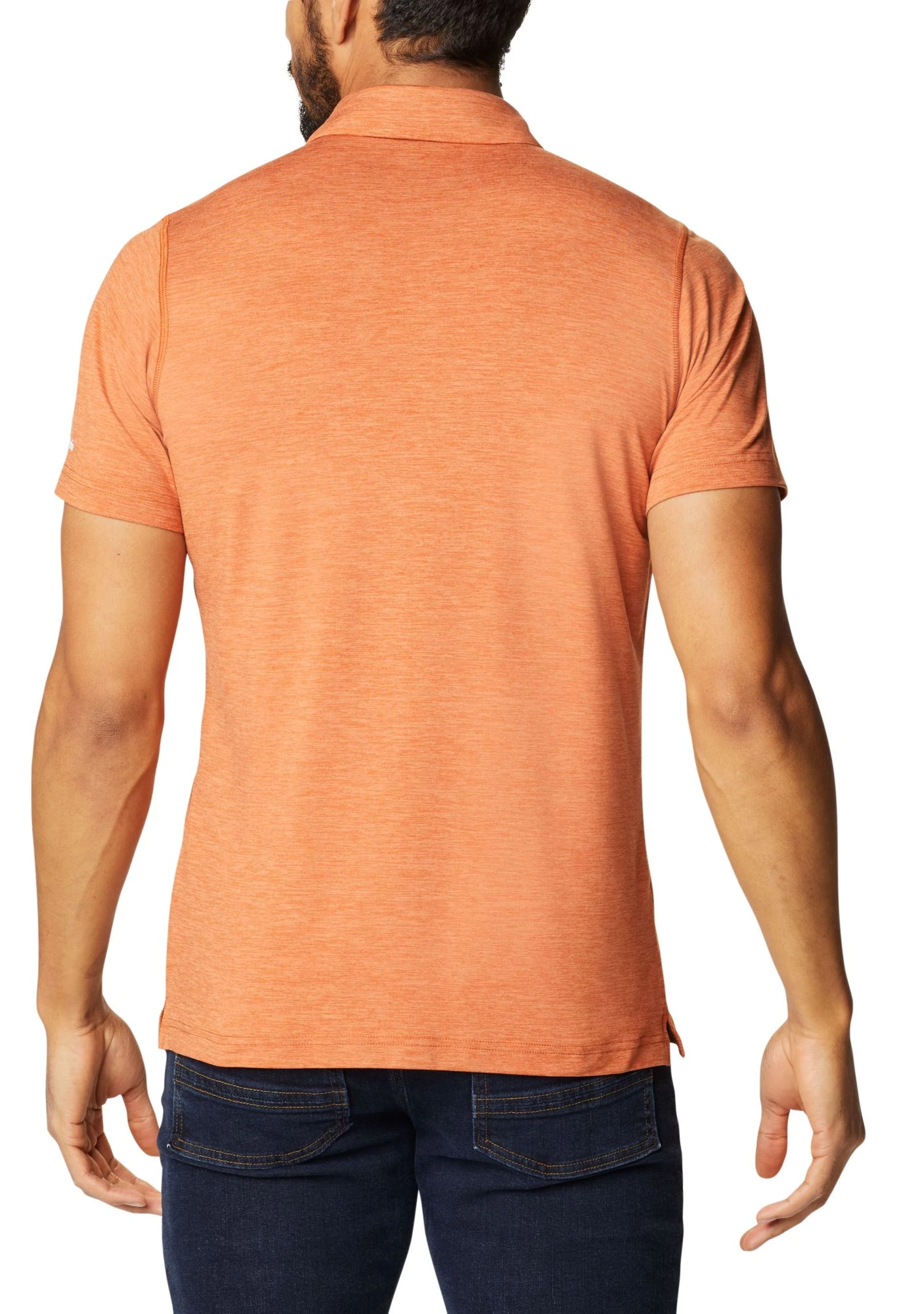 Columbia Men's Texas Longhorns Burnt Orange Tech Trail Polo 5 Columbia Men's Texas Longhorns Burnt Orange Tech Trail Polo - Image 3