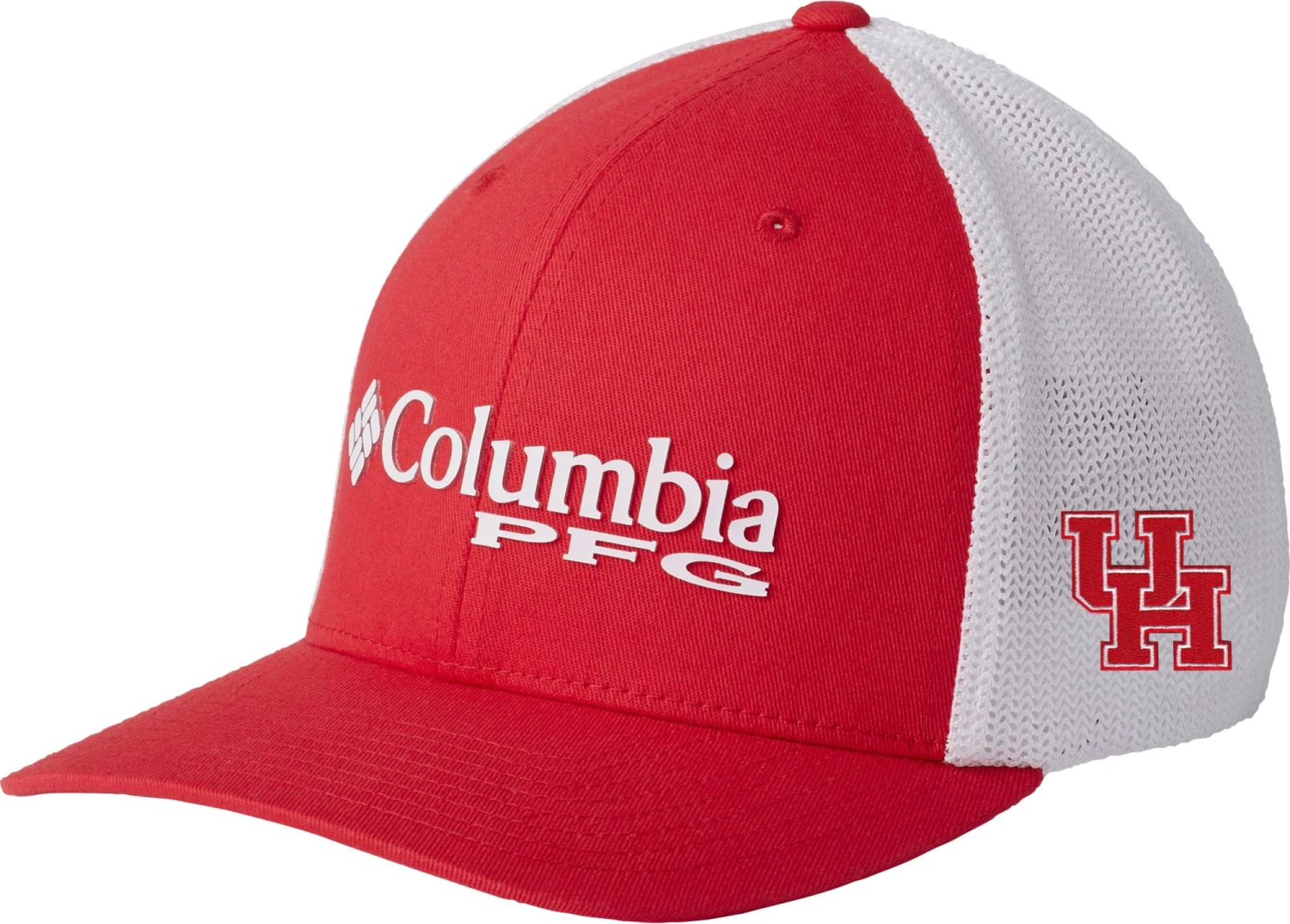Columbia Men's Houston Cougars Red PFG Mesh Adjustable Hat 3 Columbia Men's Houston Cougars Red PFG Mesh Adjustable Hat