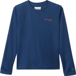 Columbia Youth Terminal Tackle PFG Long Sleeve Graphic T-Shirt For Boys' Red Spark/carbon Sailfish