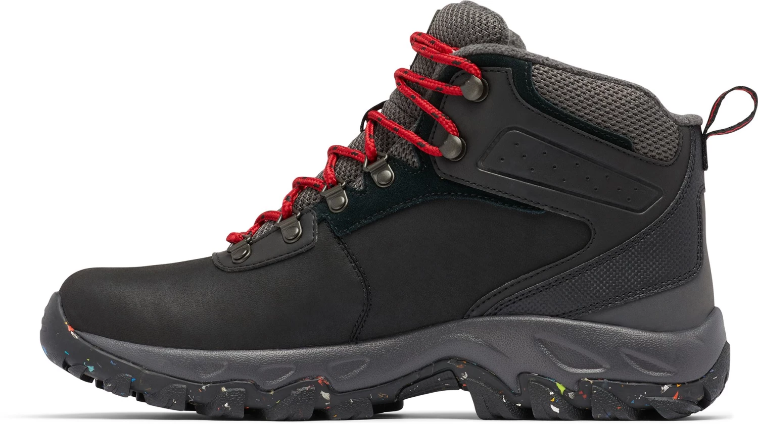 Columbia Men's Newton Ridge Plus II Waterproof Hiking Shoes Black/mountain Red 5 Columbia Men's Newton Ridge Plus II Waterproof Hiking Shoes Black/mountain Red - Image 3