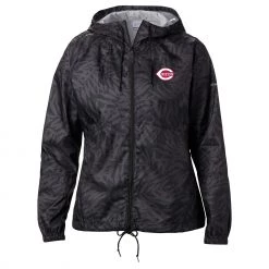 Columbia Women's Cincinnati Reds Black Flash Forward Hoodie