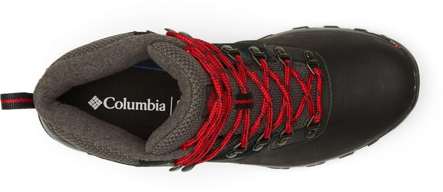 Columbia Men's Newton Ridge Plus II Waterproof Hiking Shoes Black/mountain Red 6 Columbia Men's Newton Ridge Plus II Waterproof Hiking Shoes Black/mountain Red - Image 4