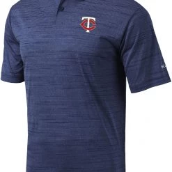 Columbia Men's Minnesota Twins Navy Omni-Wick Set Performance Polo