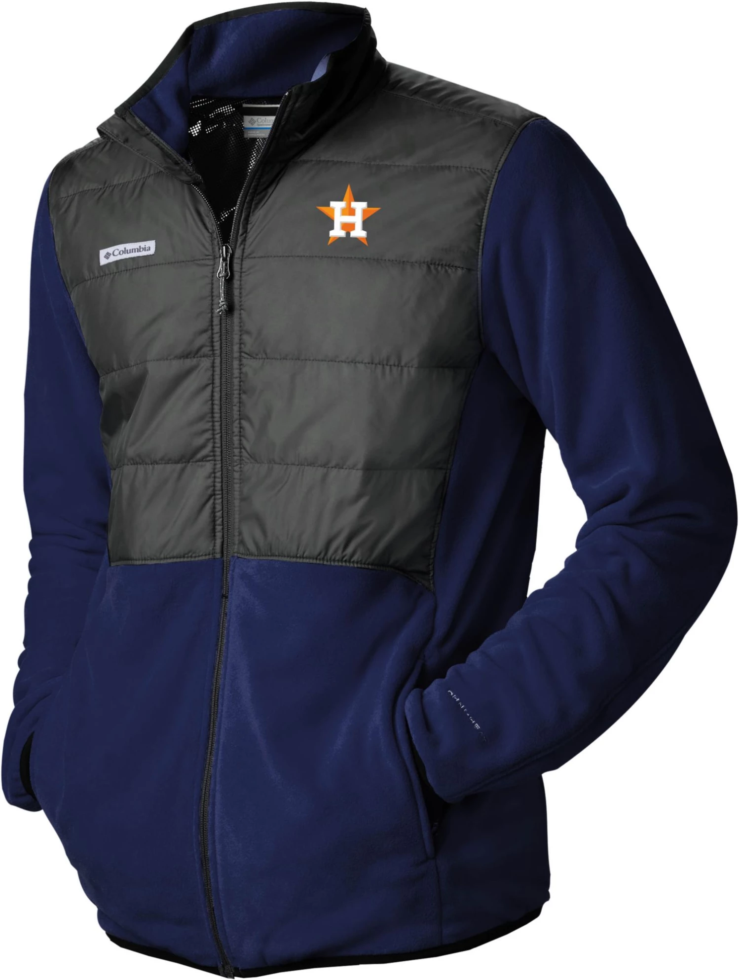 Columbia Men's Houston Astros Navy Full-Zip Fleece Jacket 3 Columbia Men's Houston Astros Navy Full-Zip Fleece Jacket