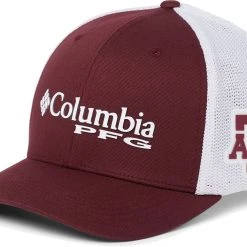 Columbia Men's Texas A&M Aggies Maroon PFG Mesh Fitted Hat