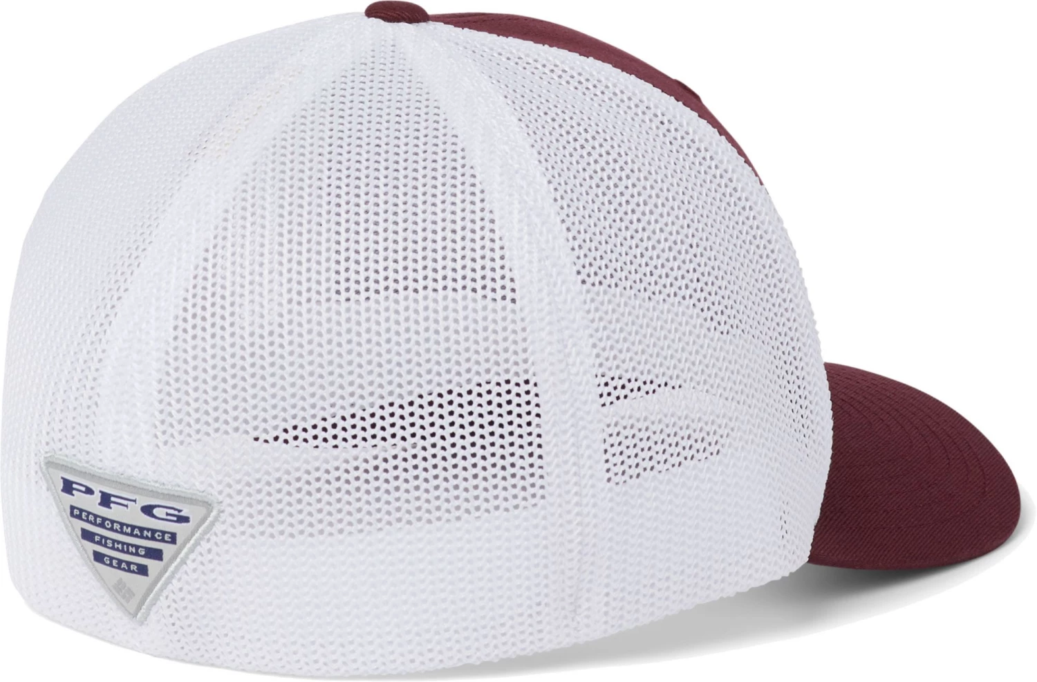 Columbia Men's Texas A&M Aggies Maroon PFG Mesh Fitted Hat 4 Columbia Men's Texas A&M Aggies Maroon PFG Mesh Fitted Hat - Image 2