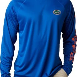 Columbia Men's Florida Gators Blue Terminal Tackle Long Sleeve T-Shirt
