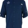Columbia Men's Dallas Cowboys Tamiami Navy Button-Up Dress Shirt 1 Columbia Men's Dallas Cowboys Tamiami Navy Button-Up Dress Shirt -Columbia Sales Store unnamed file 3429