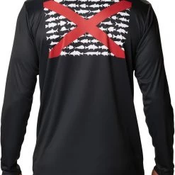 Columbia Men's Terminal Tackle PFG Fish Flag Long Sleeve Shirt Cgrey/ Deep Marine Trout