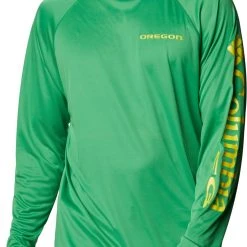 Columbia Men's Oregon Ducks Green Terminal Tackle Long Sleeve T-Shirt