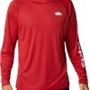 Columbia Men's Arkansas Razorbacks Cardinal Terminal Tackle Long Sleeve T-Shirt