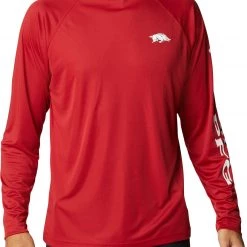 Columbia Men's Arkansas Razorbacks Cardinal Terminal Tackle Long Sleeve T-Shirt