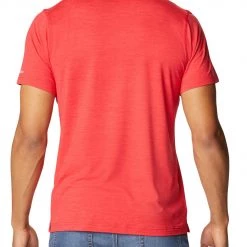 Columbia Men's Ohio State Buckeyes Scarlet Tech Trail Polo -Columbia Sales Store unnamed file 3476