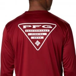 Columbia Men's Terminal Tackle PFG Destination Long Sleeve Shirt Red Spark/usa 11 Columbia Men's Terminal Tackle PFG Destination Long Sleeve Shirt Red Spark/usa -Columbia Sales Store unnamed file 3487