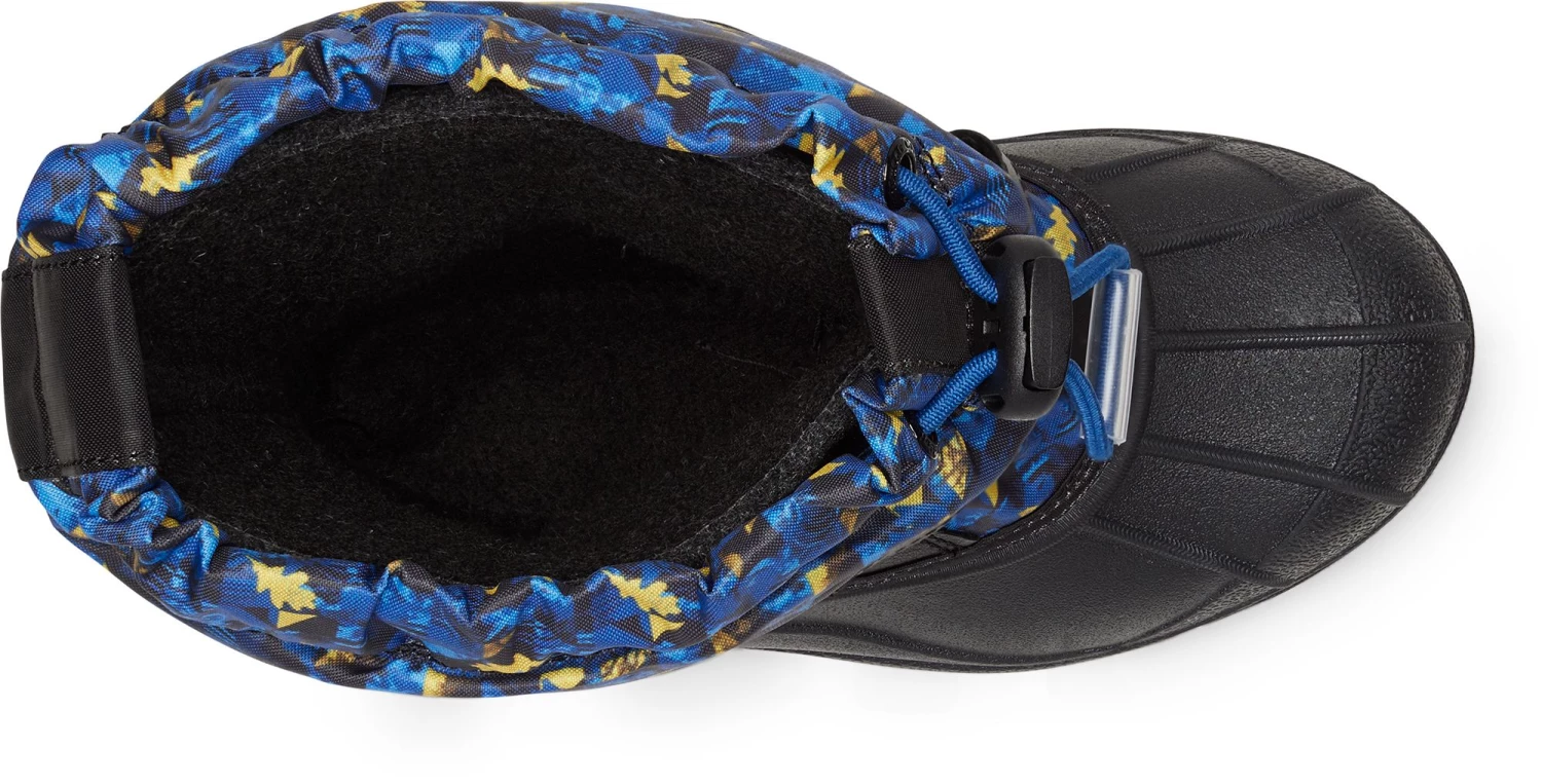 Columbia Kids' Powderbug Forty Print 400g Waterproof Winter Boots For Girls' Black/laser Lemon 6 Columbia Kids' Powderbug Forty Print 400g Waterproof Winter Boots For Girls' Black/laser Lemon - Image 4